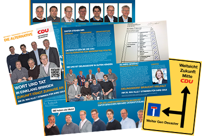 Wahlkampf-Endspurt-Flyer