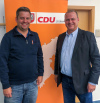 Ortsvorsitzender Nils Meyer mit dem CDU-Landtagsabgeordneten Claus Christian Claussen