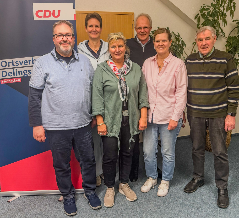 Der neue Vorstand, vlnr: Malte Steckmeister (Vorsitzender), Tanja Kammeyer (Beisittzerin), Sabine Buck (Mitgliederbeauftragte), Claus Martens (Stellvertreter), Wiebke Schmoock (Beisitzerin), Siegfried Fisch (Schatzmeister)