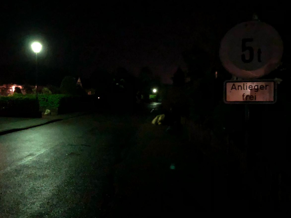 Suchbild: Hier sind drei Straßenlaternen zu sehen. Findet Ihr alle drei? :)